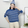 Autumn Winter Long Sleeve sweater crew neck oversize women loose custom knit sweater